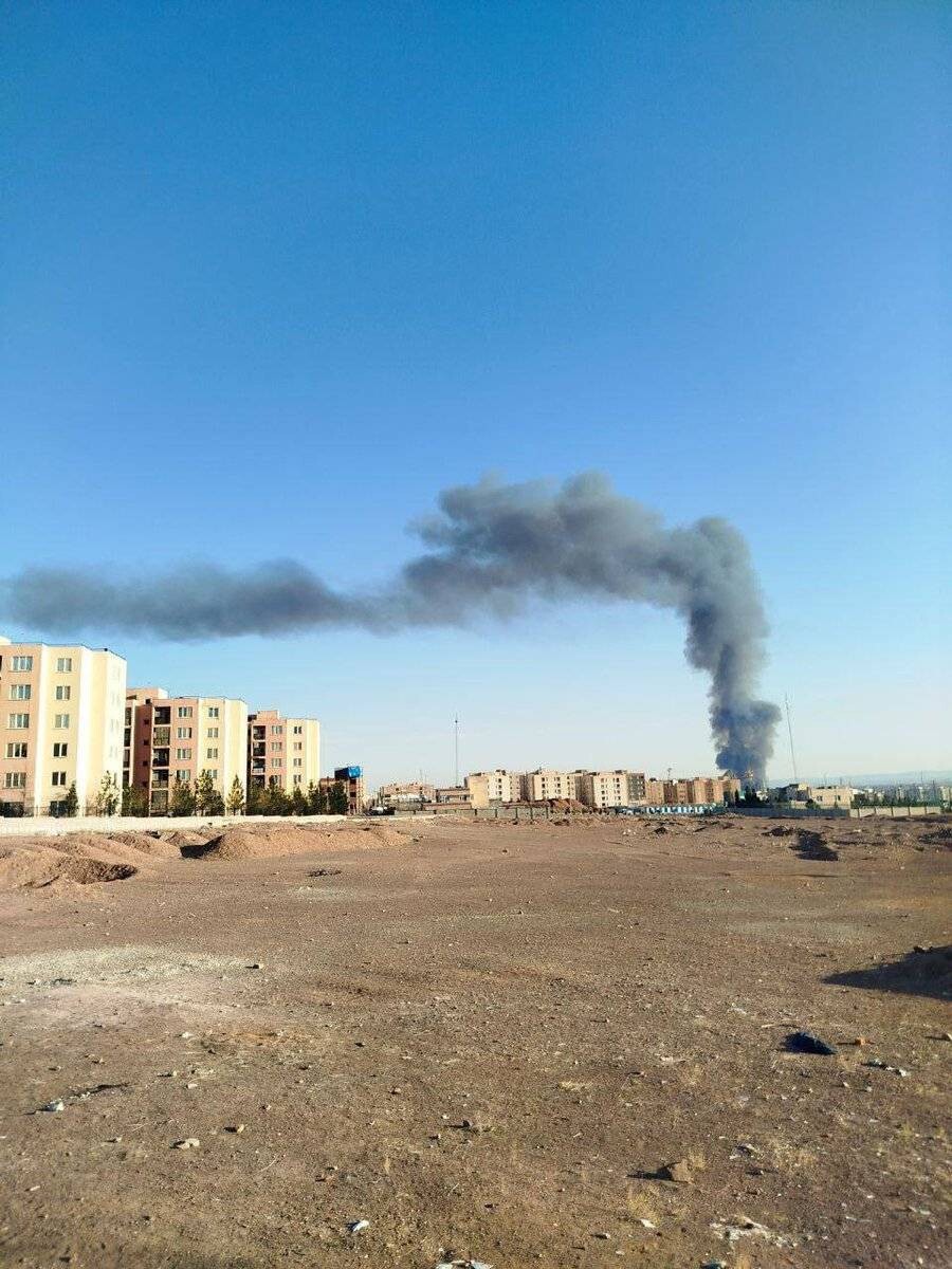 Incendio en la zona de Barand cerca de Teherán